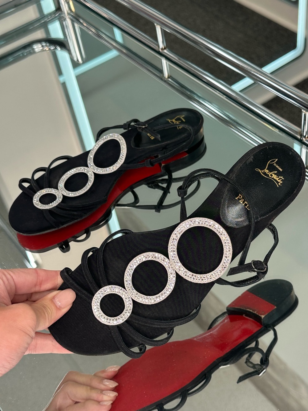 Christian Louboutin Rhinestone Sandal